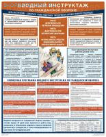 Плакат. Вводный инструктаж по гражданской обороне (1л., 45х60см, Соуэло)