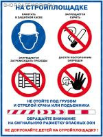 Плакат. "На стройплощадке" ( 60х80см, ламинированный, Соуэло)