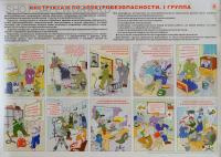 Плакат. Инструктаж по электробезопасности на I группу (1л., 60х45см, ламинированный, Вента-2)