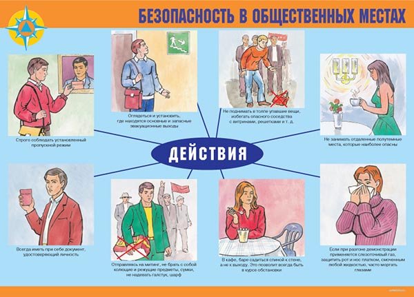 Комплект плакатов. Обеспечение личной безопасности в экстремальных ситуациях (11л., 42х30см)