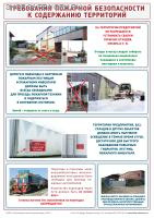 Плакат по пожарной безопасности. Требования пожарной безопасности к содержанию территорий (1л., 30х42см, ТД "ЦОТ")