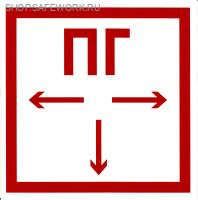 Фотолюминесцентный знак безопасности. (F 09) Пожарный гидрант (200х200).