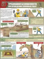 Комплект плакатов. Земляные работы. Требования безопасности (2л., 45х60см, Вента-2)