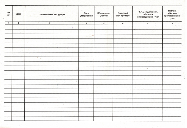 Журнал учета инструкций по охране труда для работников. Журнал учета инструкций по охране труда для работников.