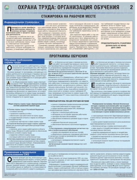 Комплект плакатов. Охрана труда: организация обучения (3л., 465х600, Соуэло) Комплект плакатов. Охрана труда: организация обучения (3л., 465х600, Соуэло)