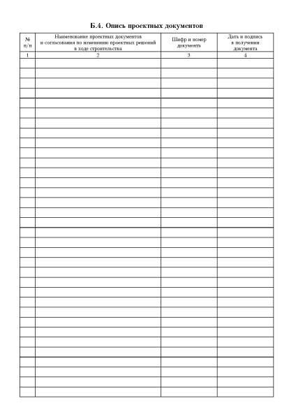 Общий журнал работ (приложение Б к ГОСТ 32731-2014).