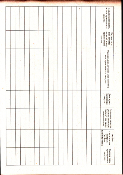 Журнал регистрации результатов контроля технического состояния транспортных средств. Утв. прик. Минтранса России от 15.01.2021 № 9.
